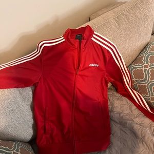 Red adidas jacket